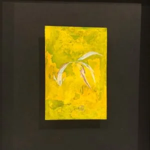 Yellow Fish on Metal Art