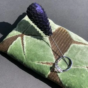 Ring Cushion & Vintage Hat Pin